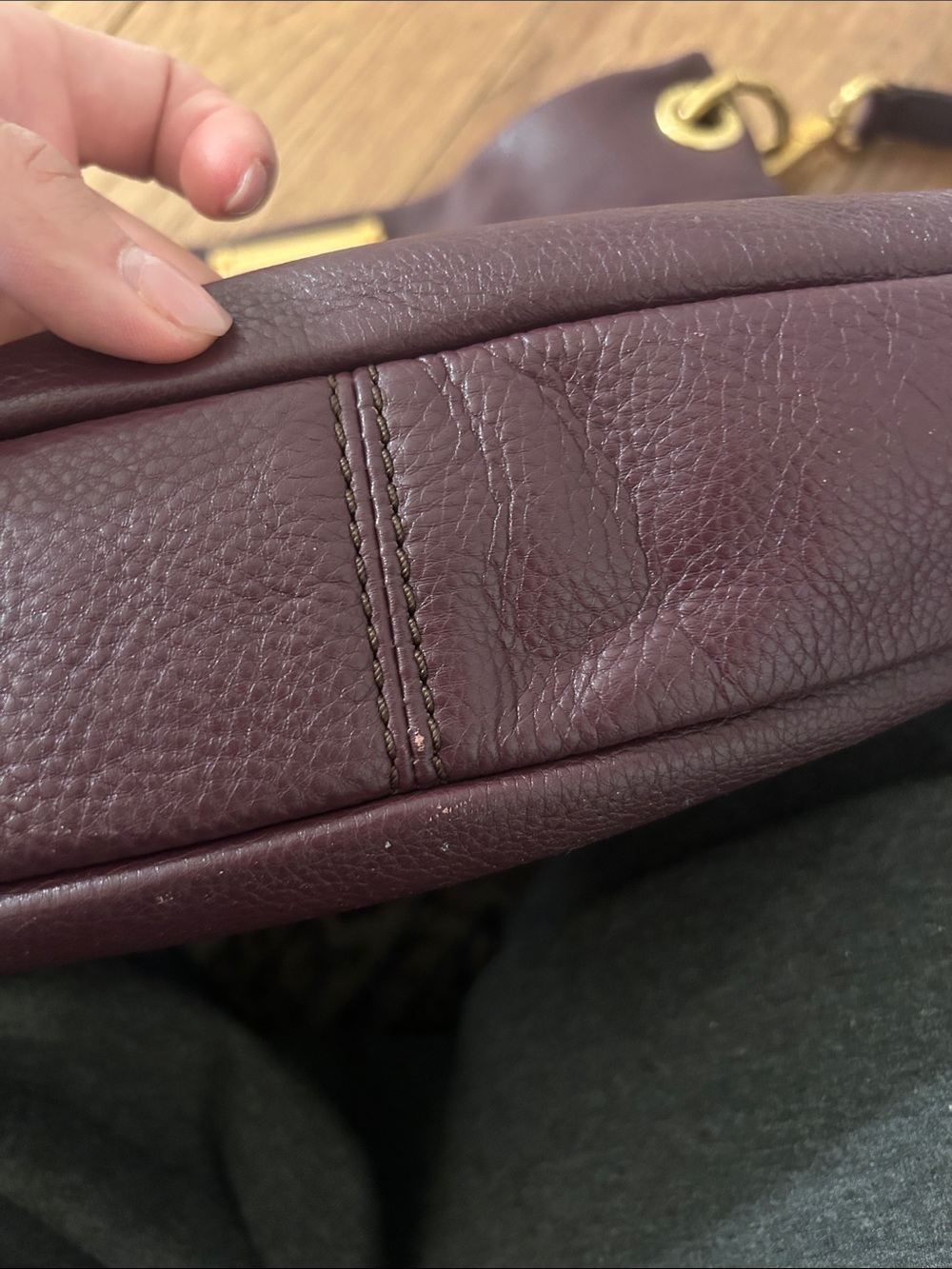 Marc by Marc Jacobs Classic Leather Hobo Bag - Burgundy - Picture 2 of 4